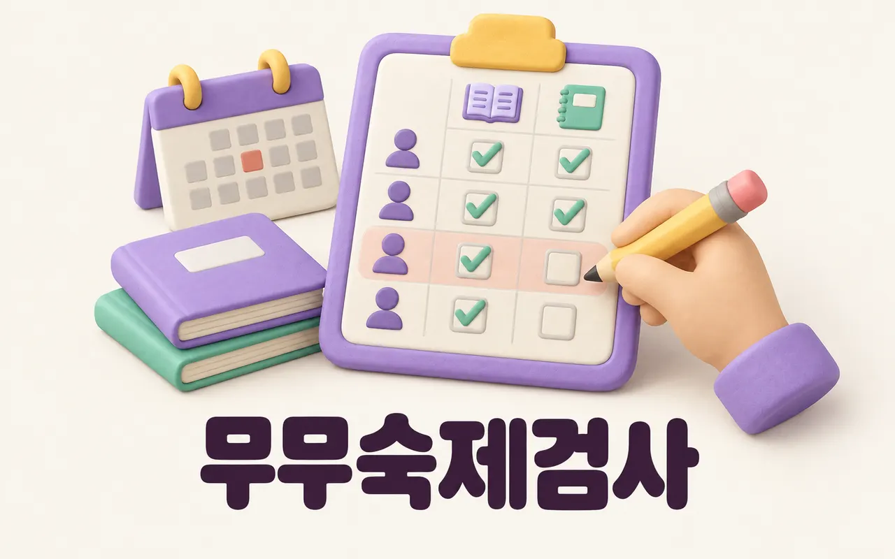 무무숙제검사 대표 화면