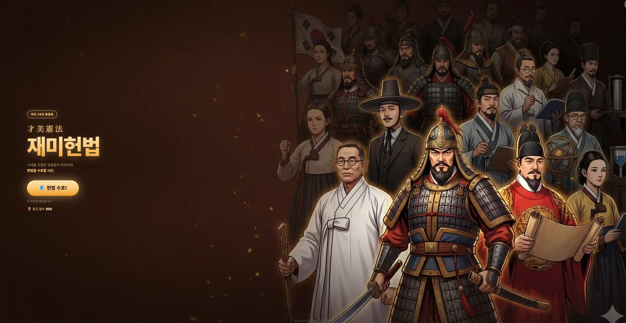 재미헌법 대표 화면