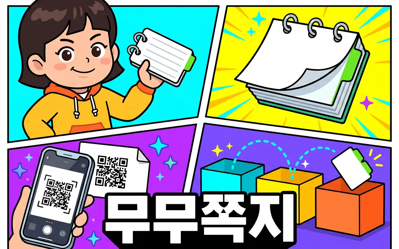 무무 쪽지(암기노트) 대표 화면