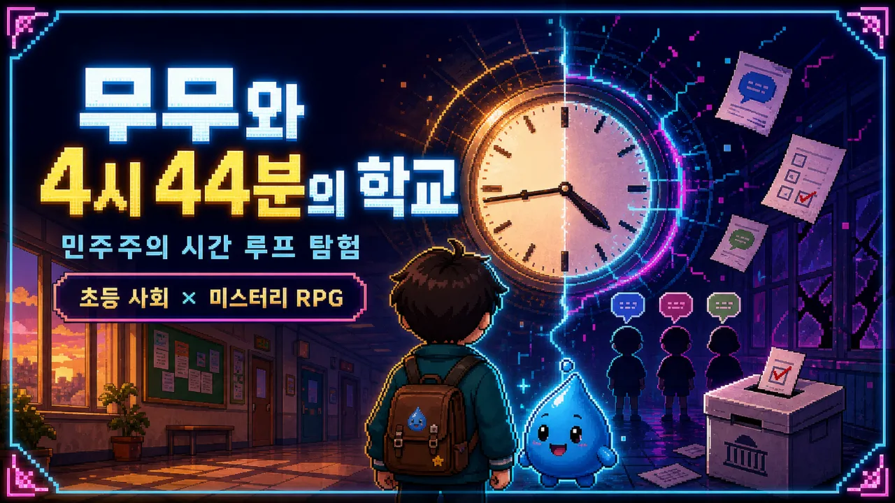 무무와 4시 44분의 학교(4학년 2학기 1단원 민주주의) 대표 화면
