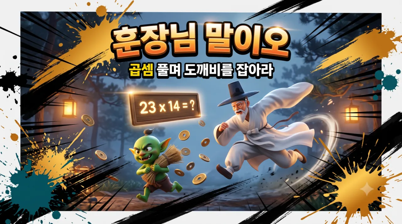 훈장님 말이오 - 수학 3학년 1단원 곱셈 대표 화면