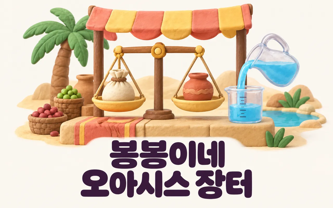 봉봉이네 오아시스 장터 대표 화면