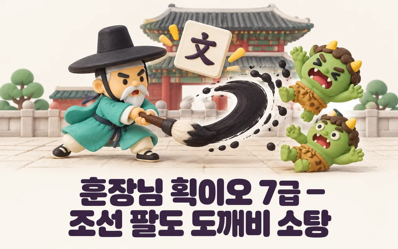 훈장님 획이오 7급 — 조선 팔도 도깨비 소탕 대표 화면