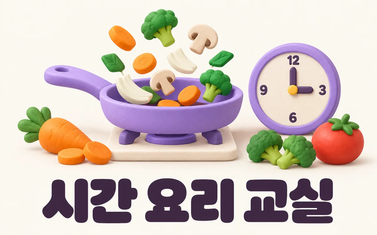 시간 요리 교실 대표 화면