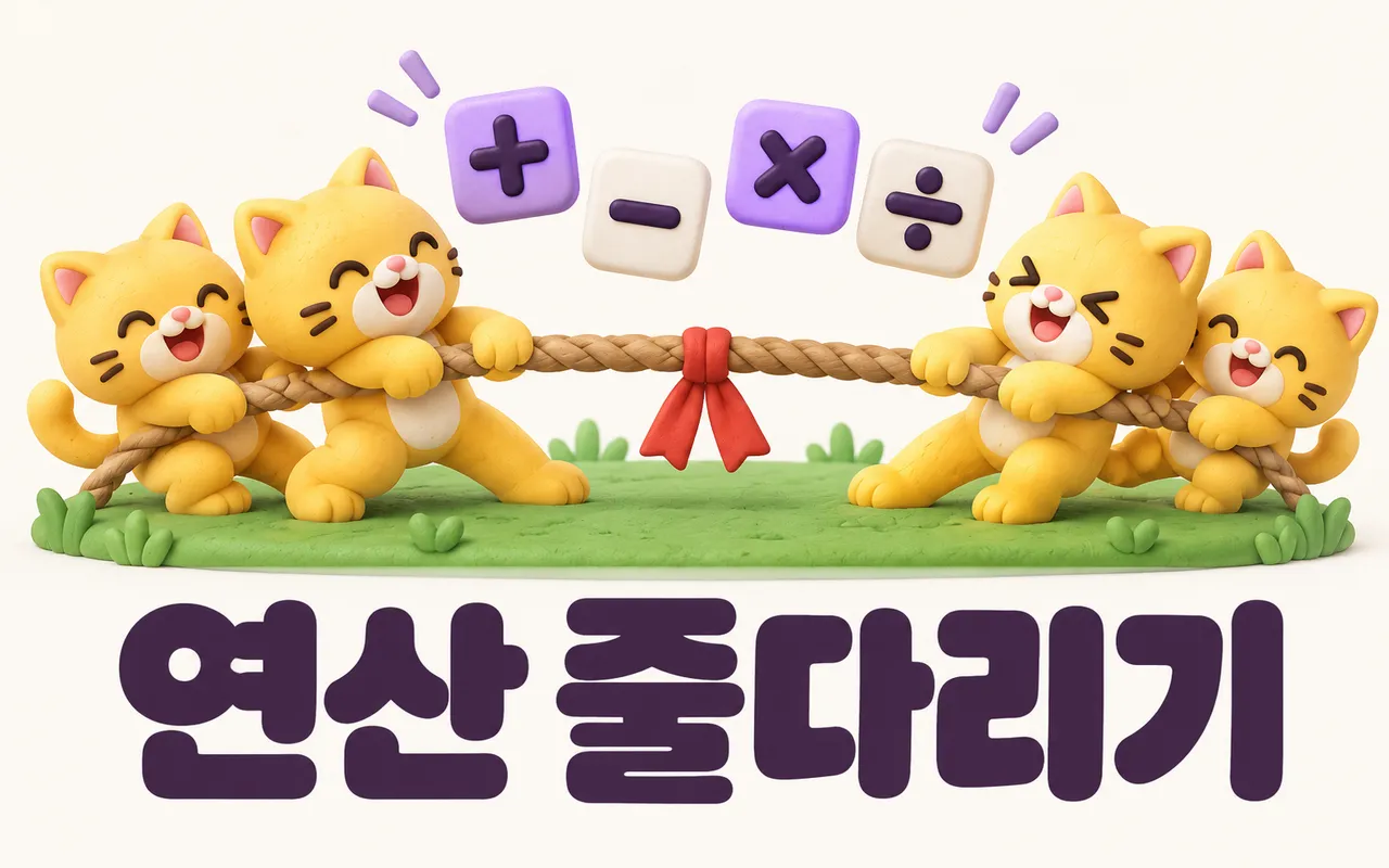 연산 줄다리기 대표 화면