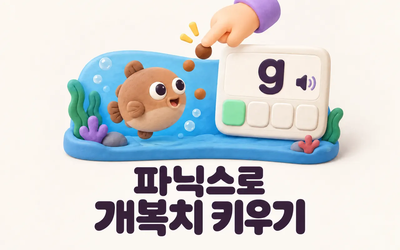 파닉스로 개복치 키우기 대표 화면