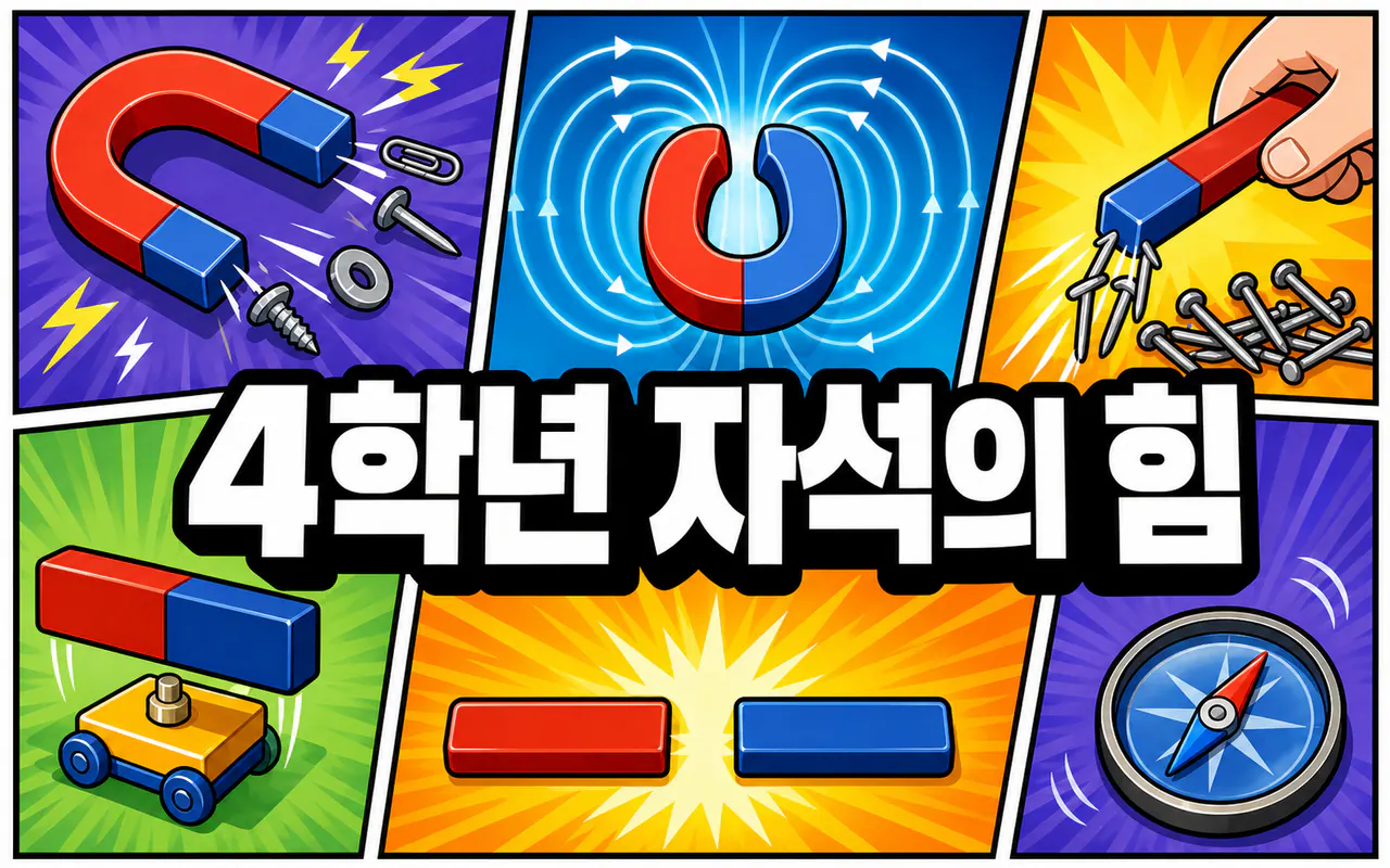 4학년 자석의 힘 대표 화면
