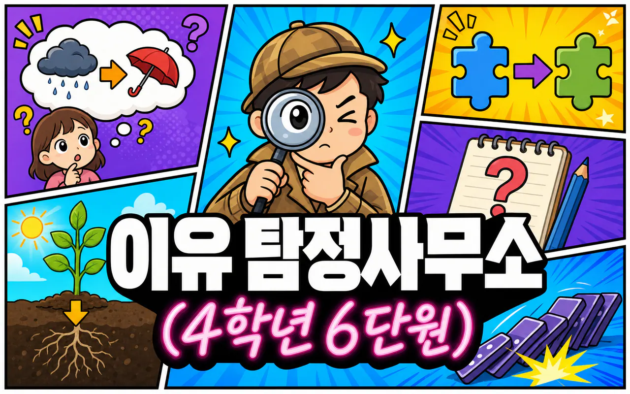 이유 탐정사무소(4학년 6단원) 대표 화면