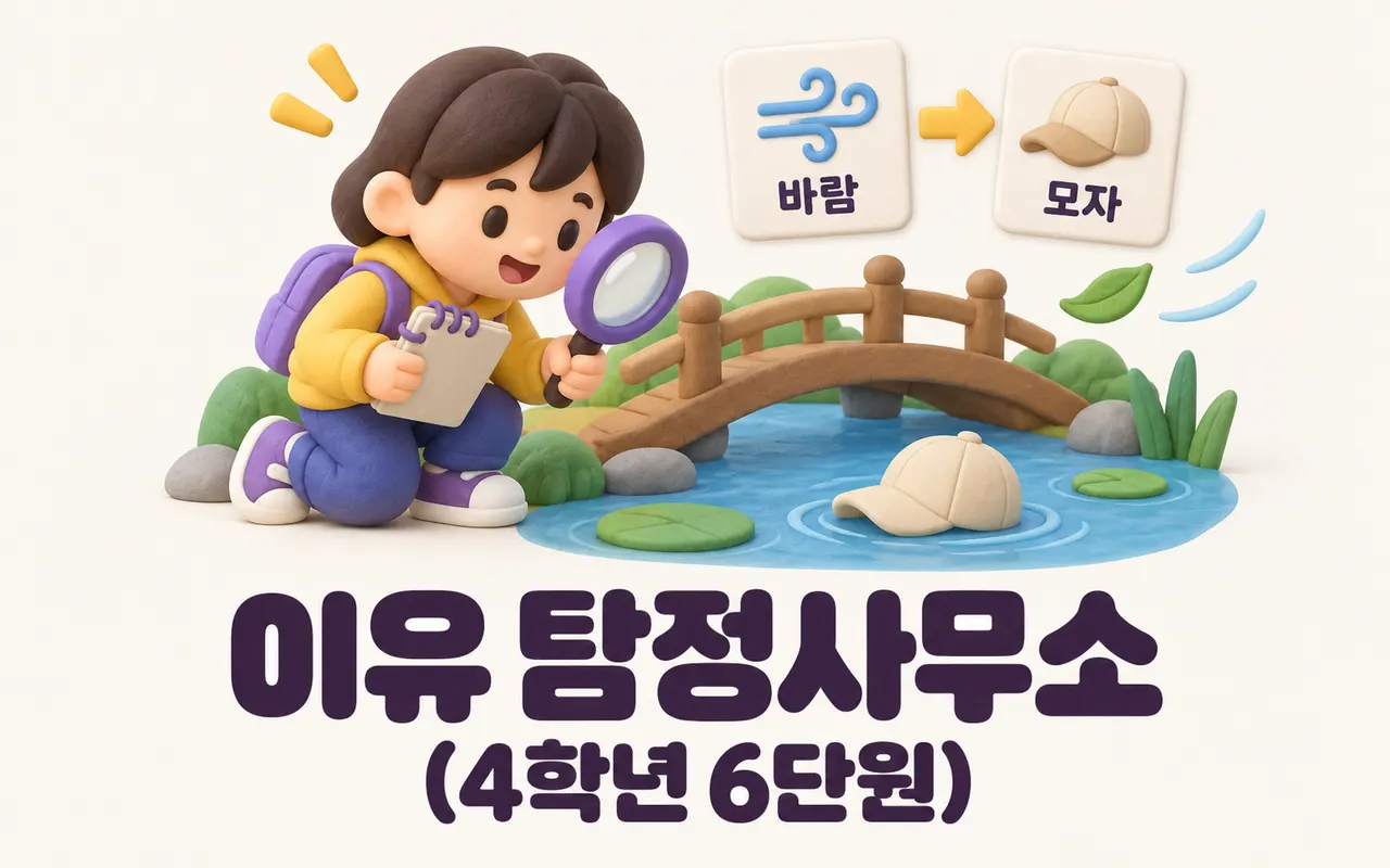 이유 탐정사무소(4학년 6단원) 대표 화면