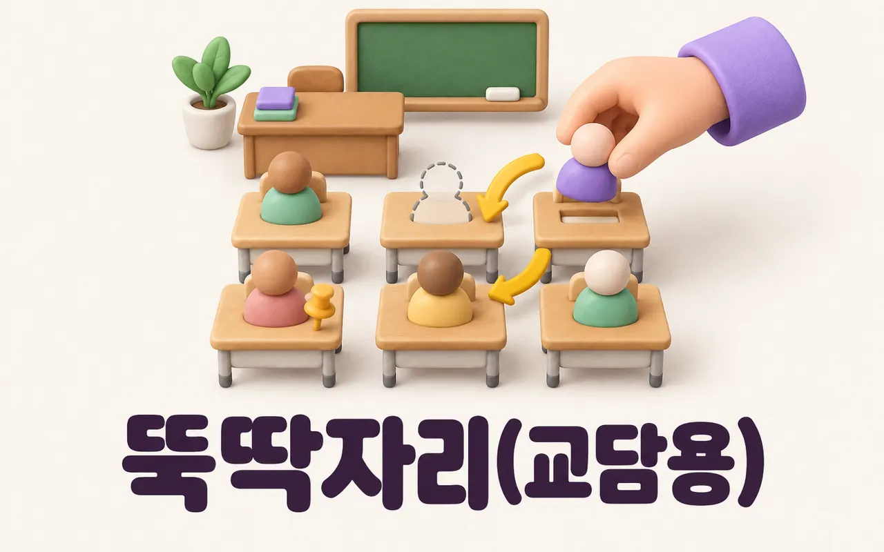 뚝딱자리(교담용) 대표 화면