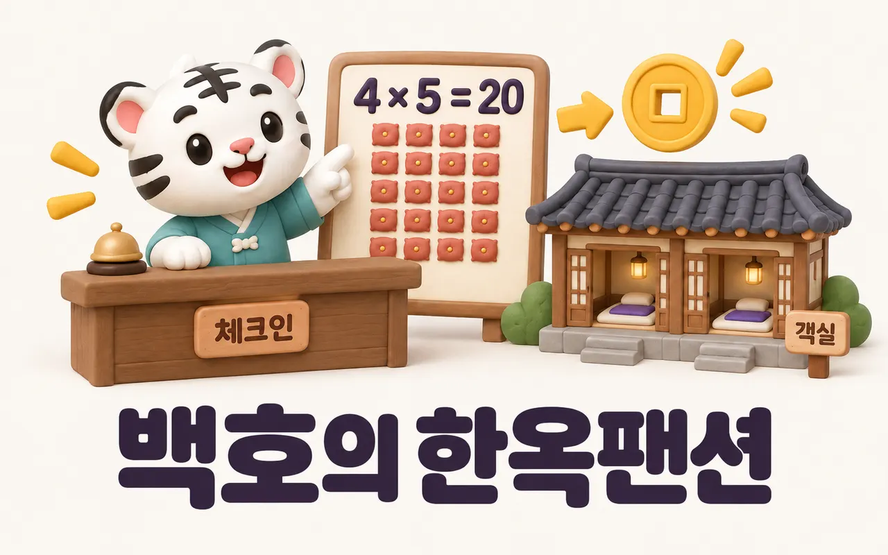 백호의 한옥팬션 대표 화면