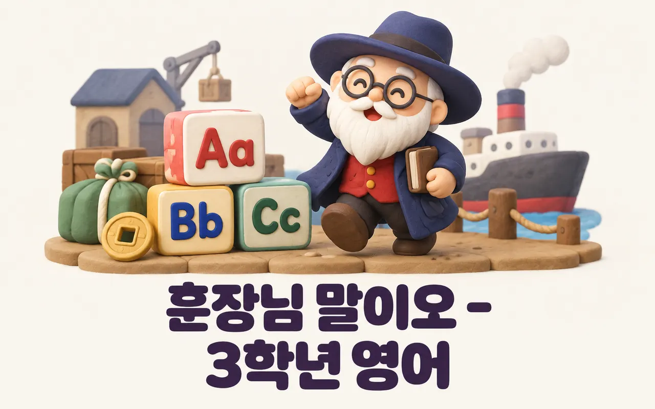 훈장님 말이오 - 3학년 영어 대표 화면