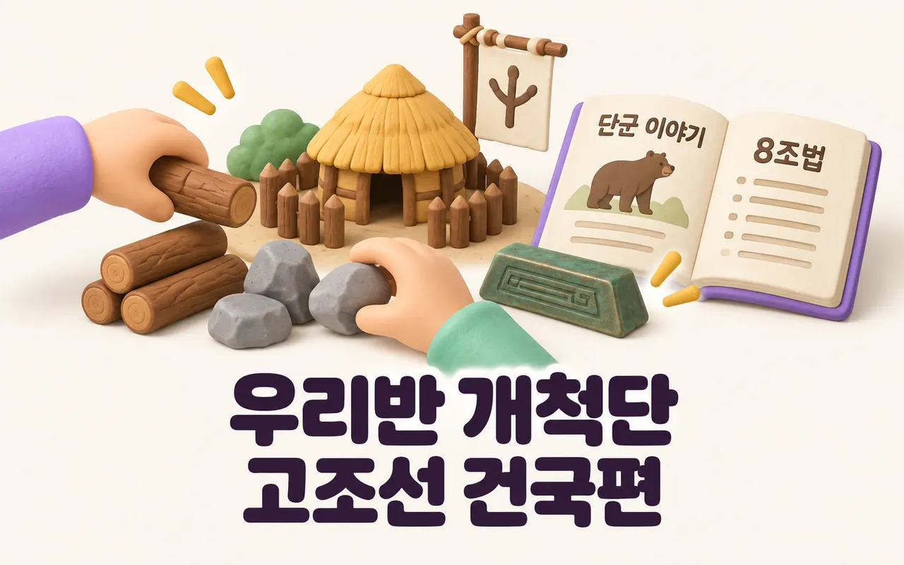 우리반 개척단 고조선 건국편 대표 화면