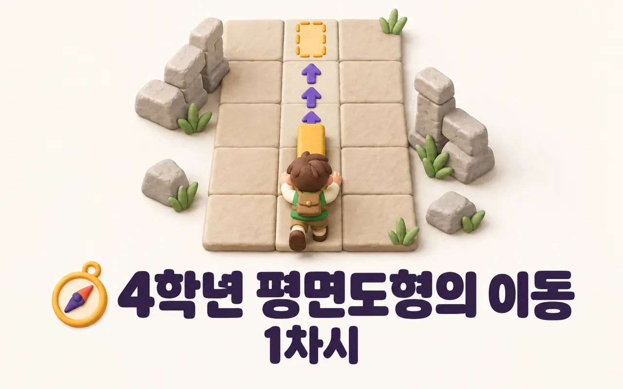 🧭 4학년 평면도형의 이동 1차시 대표 화면