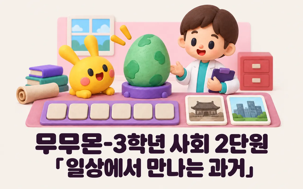 무무몬-3학년 사회 2단원 「일상에서 만나는 과거」 대표 화면