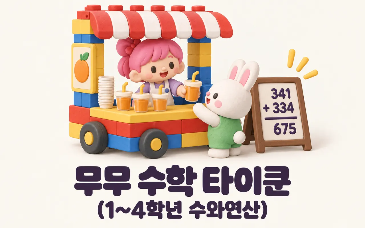 무무 수학 타이쿤(1~4학년 수와연산) 대표 화면