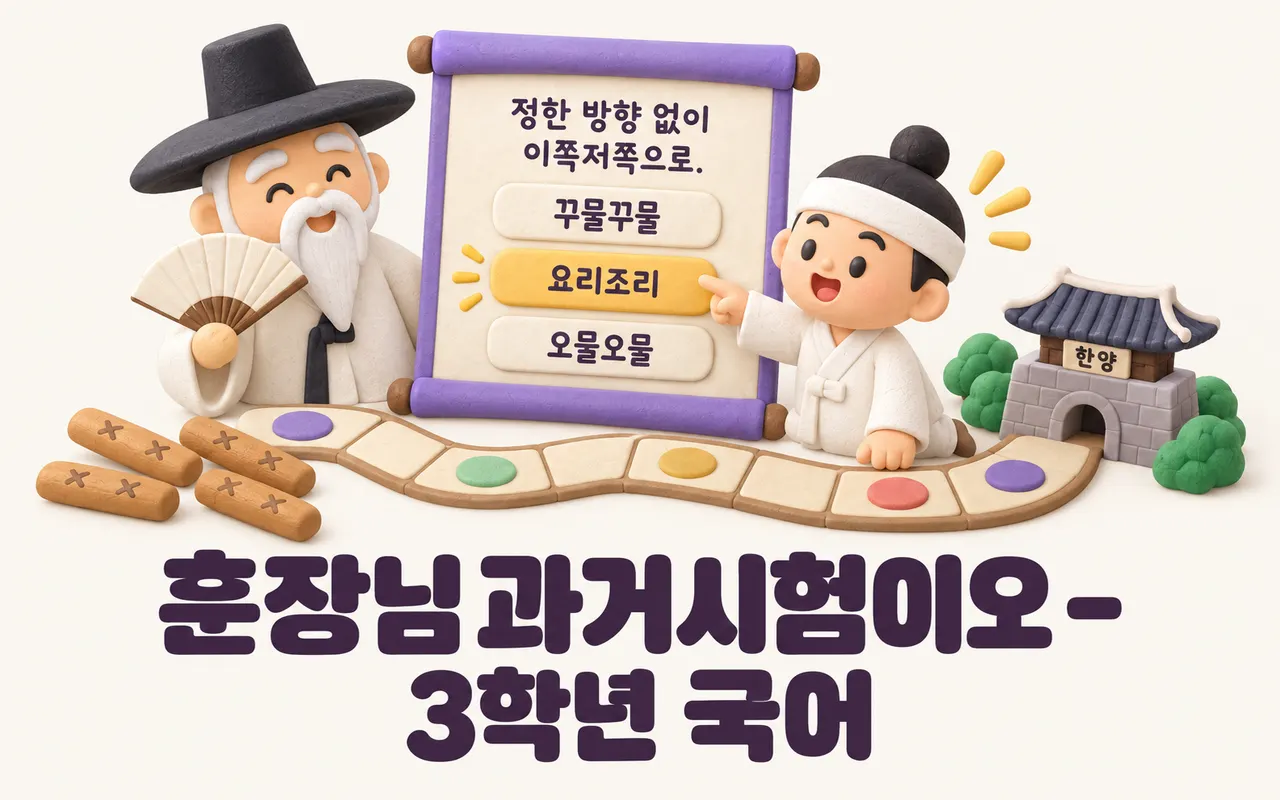 훈장님 과거시험이오 - 3학년 국어 대표 화면