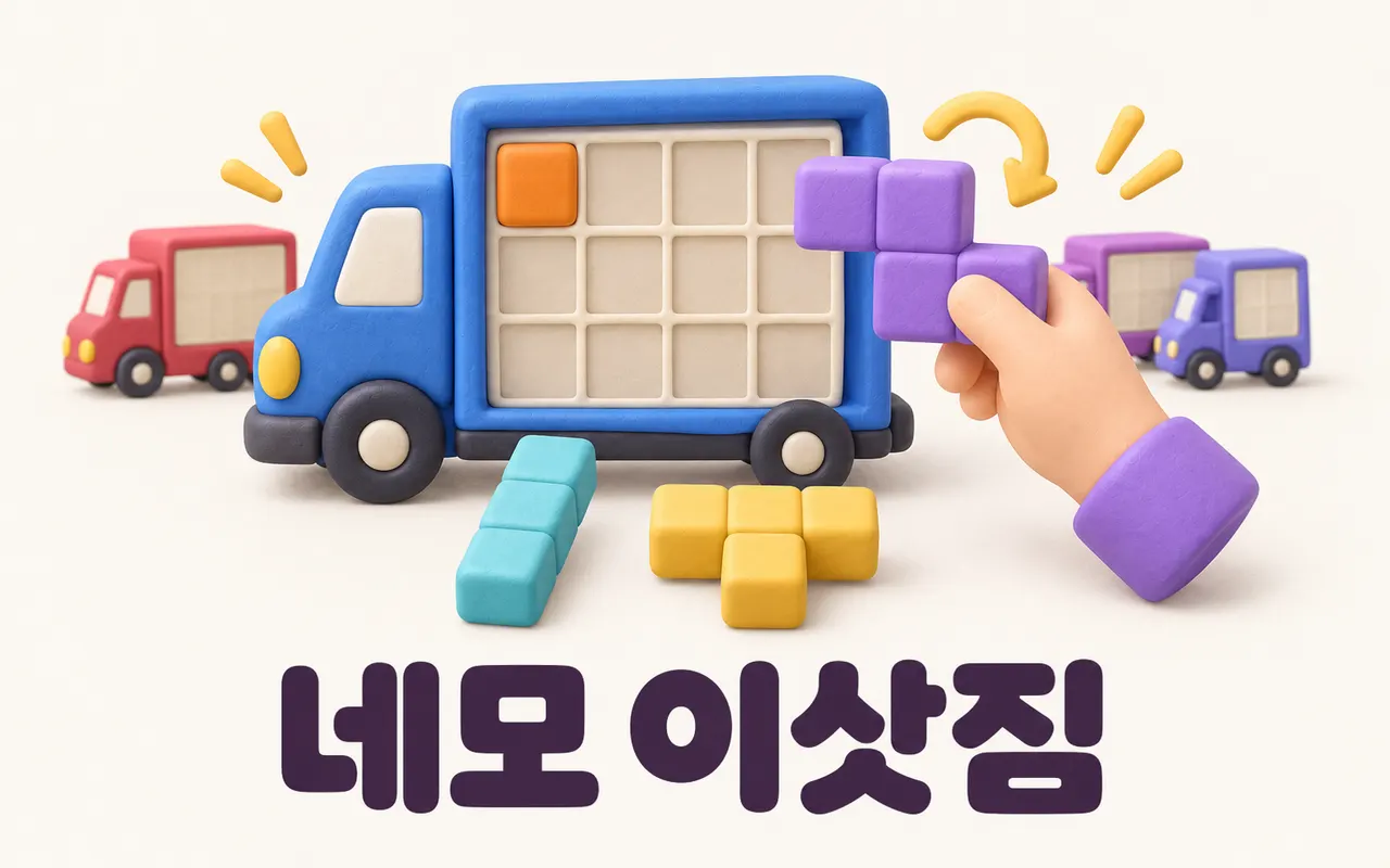 네모 이삿짐 대표 화면