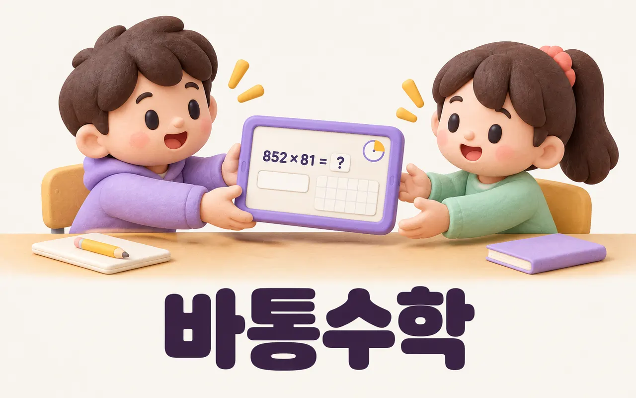 바통수학 대표 화면