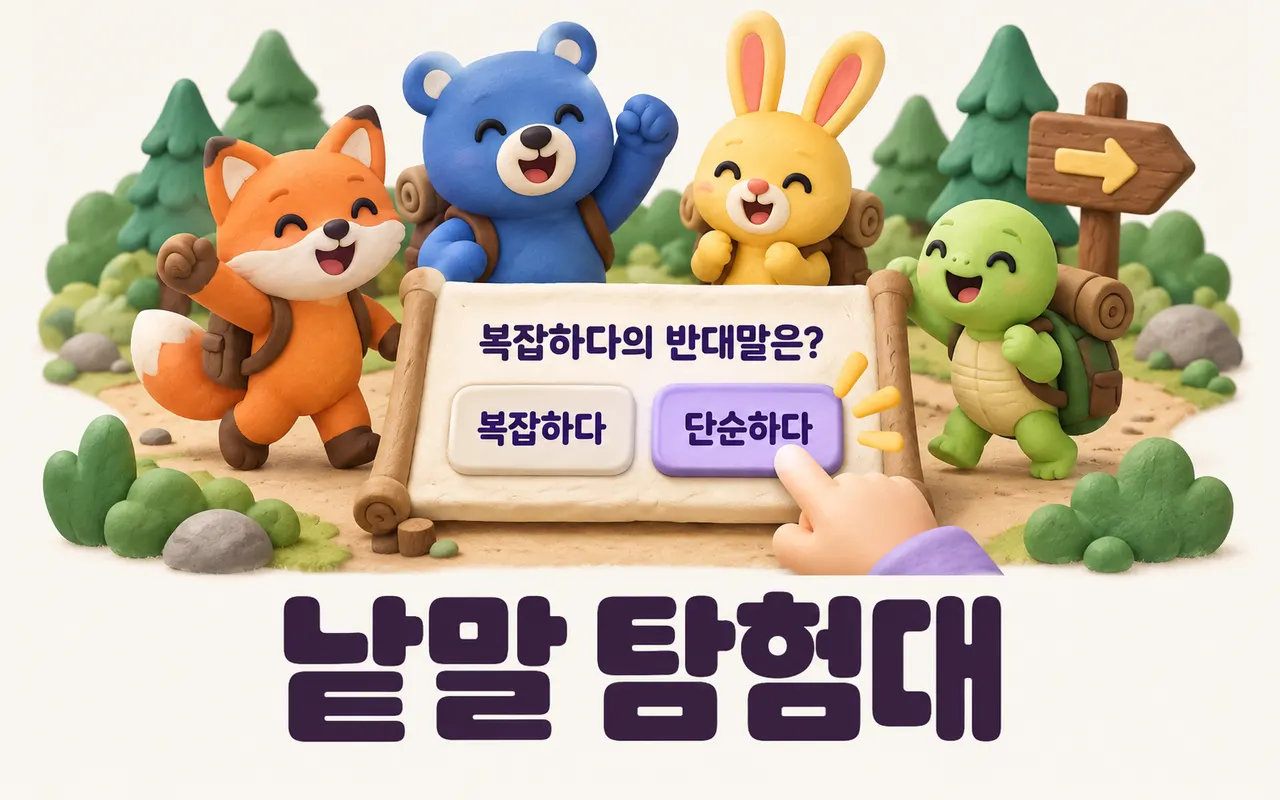 낱말 탐험대 대표 화면