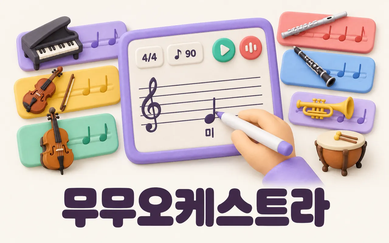 무무오케스트라 대표 화면