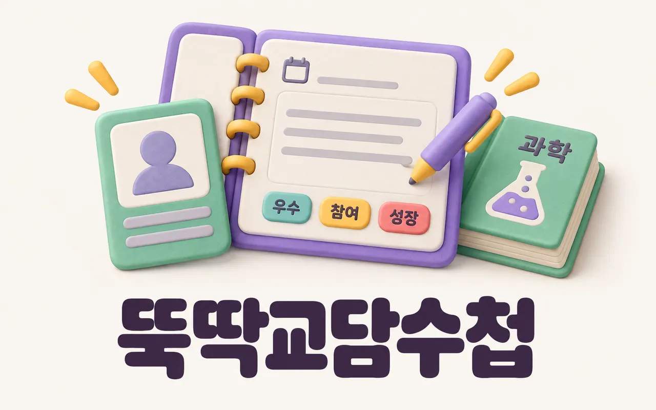 뚝딱교담수첩 대표 화면