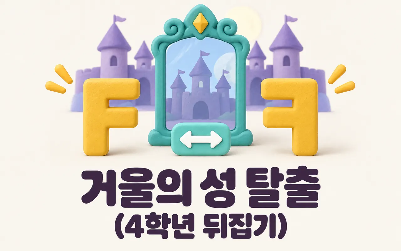 거울의 성 탈출(4학년 뒤집기) 대표 화면