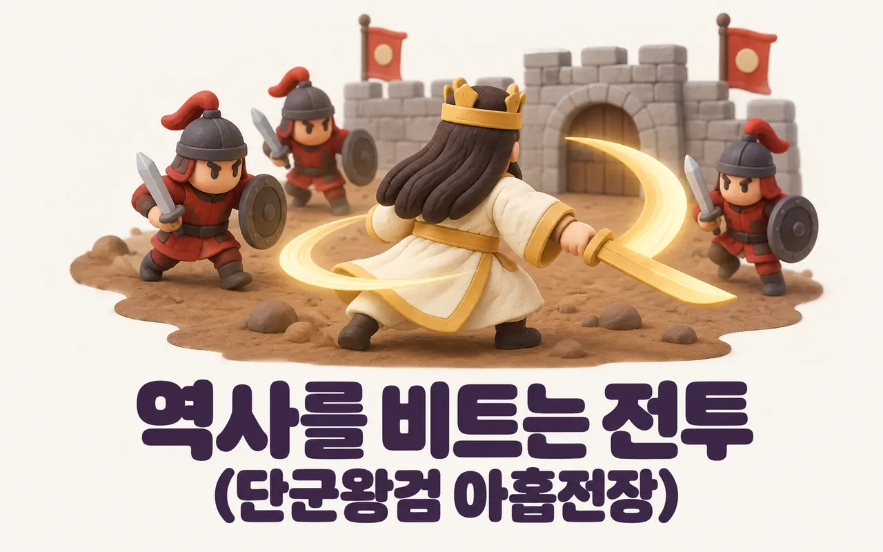 역사를 비트는 전투(단군왕검 아홉전장) 대표 화면