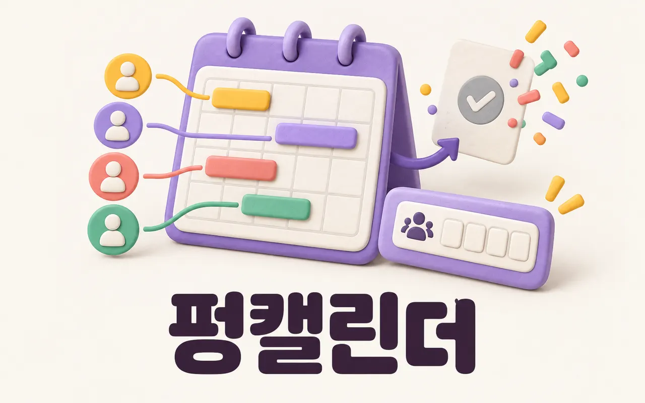 펑캘린더 대표 화면
