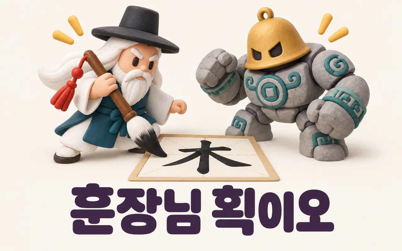 훈장님 획이오 대표 화면