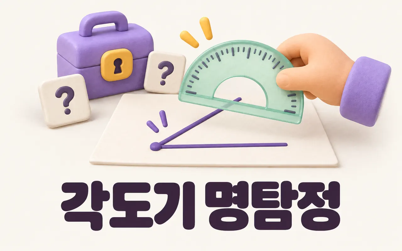 각도기 명탐정 대표 화면