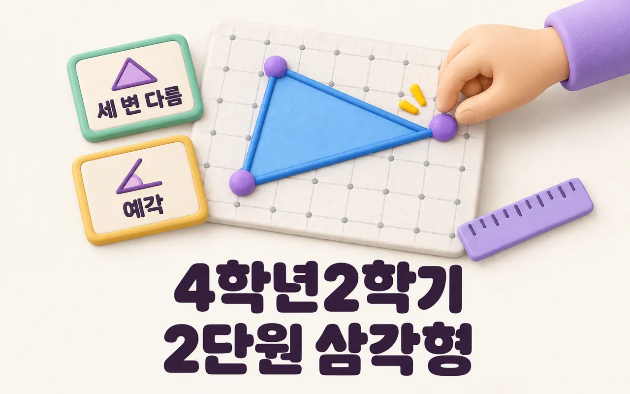 4학년2학기 2단원 삼각형 대표 화면